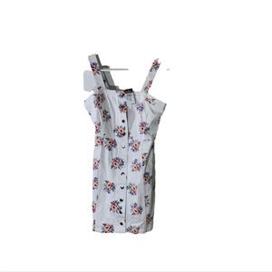 Rue21 NEW XS White Denim Floral Dress‎